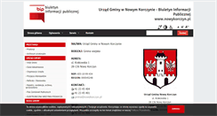 Desktop Screenshot of bip.nowykorczyn.pl