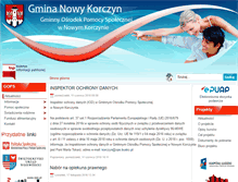 Tablet Screenshot of gops.nowykorczyn.pl